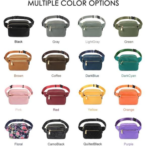 Fanny Packs for Women Men Flower - Picture 6 of 6